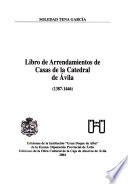 Libro de Arrendamientos de Casas de la Catedral de Avila
