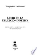 Libro de la erudición poética