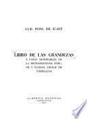 Libro de las grandezas y cosas memorables de la metropolitana insigne y famosa ciudad de Tarragona
