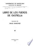 Libro de los fueros de Castiella