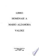 Libro homenaje a Mario Alzamora Valdez