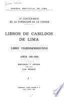Libros de Cabildos de Lima: 1631-1633