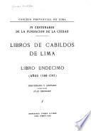 Libros de cabildos de Lima