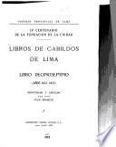 Libros de Cabildos de Lima ...