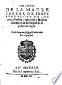 Libros de la Madre Teresa de Jesús