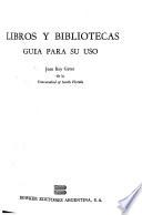 Libros y bibliotecas