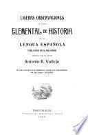 Ligeras observaciones al Curso elemental de historia de la lengua española publicado en el Salvador
