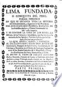 Lima fundada, o, Conquista del Peru