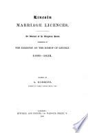 Lincoln Marriage Licenses