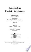 Lincolnshire Parish Registers