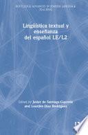 Libro Lingüística textual y enseñanza del español LE/L2