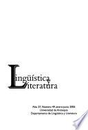 Lingüística y literatura