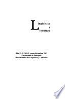 Lingüística y literatura