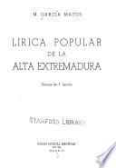 Lírica popular de la Alta Extremadura