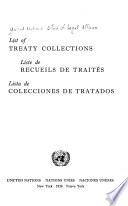 List of Treaty Collections