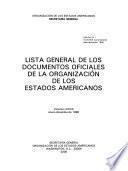 Lista general de los documentos oficiales de la Organización de los Estados Americanos