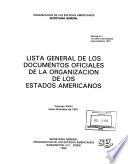 Lista general de los documentos oficiales de la Organización de los Estados Americanos