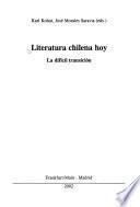 Literatura chilena hoy