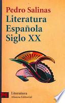 Literatura española siglo XX
