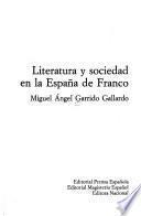 Literatura y sociedad en la España de Franco
