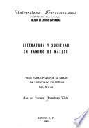 Literatura y sociedad en Ramiro de Maeztu