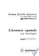 Literature española con antología