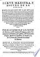 Llave maestra y escudo de la explicación de las Bulas