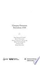 Llengua i literatura, Barcelona 1700