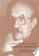 Lluís Casassas i Simó : semblança biogràfica