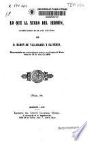Lo que al negro del sermón
