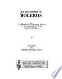 Lo que cuentan los boleros