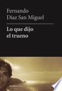Lo que dijo el trueno