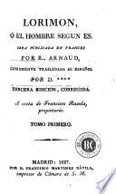 Lorimon, ó, El hombre segun es