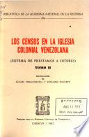 Los Censos en la iglesia colonial venezolana