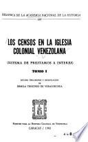 Los Censos en la iglesia colonial venezolana