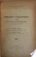 Los Cereales y oleaginosos trillados en la provincia de Buenos Aires en la cosecha de 1895-1896