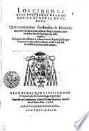 Los Cinco Libros Postreros De La Coronica General De España
