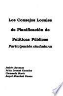 Los consejos locales de planificación de políticas públicas