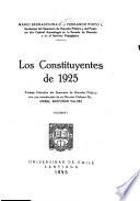 Los constituyentes de 1925