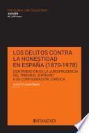 Los delitos contra la honestidad en España (1870–1978)