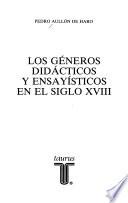 Los géneros didácticos y ensayísticos en el siglo XVIII