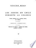 Los judíos en Chile durante la colonia