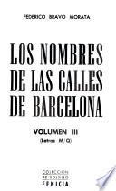 Los nombres de las calles de Barcelona