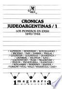 Los Pioneros en ídish, 1890-1944