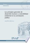 Los principios generales de desarrollo humano y sostenibilidad ambiental en la contratación