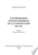 Los problemas socioeconómicos en la Constitución de 1931