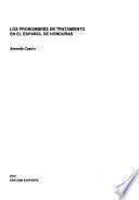 Los pronombres de tratamiento en el español de Honduras