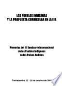 Los pueblos indígenas y la propuesta curricular en la EIB