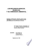 Los recursos hídricos en Bolivia y su dimensión ambiental