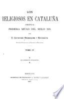 Los religiosos en Cataluña durante la primera mitad del siglo XIX